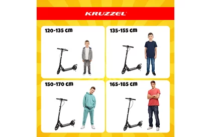 Skladacia kolobežka Black Hyperion s kolesami 200 mm