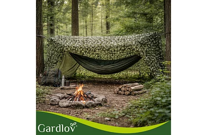 Vojenská maskovacia sieť 2x3 metre + 100 sťahovacích pásikov