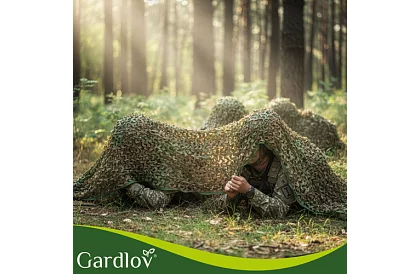 Vojenská maskovacia sieť 2x3 metre + 100 sťahovacích pásikov