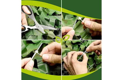 Vojenská maskovacia sieť 2x3 metre + 100 sťahovacích pásikov