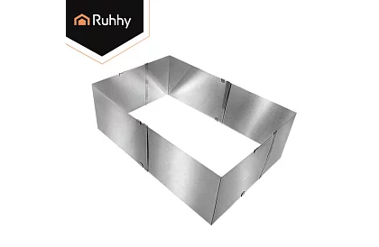 Nastaviteľná obdĺžniková forma na tortu 20–38 × 24–45 cm, výška 15 cm