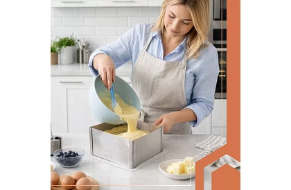 Nastaviteľná obdĺžniková forma na tortu 20–38 × 24–45 cm, výška 15 cm