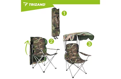 Skladacie rybárske kreslo so strieškou – ARMY PANAMA