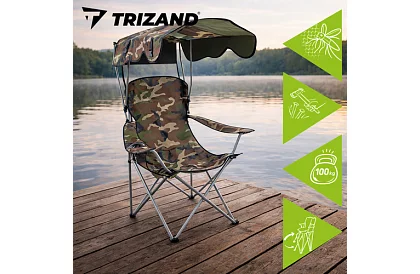 Skladacie rybárske kreslo so strieškou – ARMY PANAMA