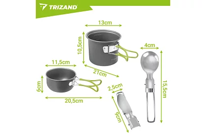 Sada outdoorového riadu - 1,2 l