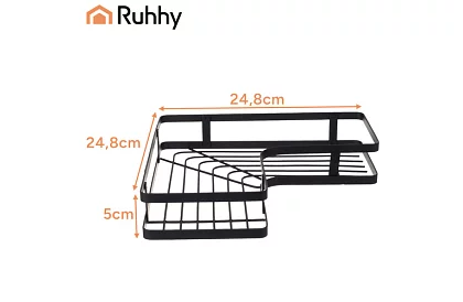 Rohová kúpeľňová polička - sada 2 kusy