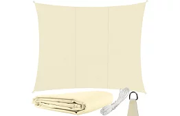 Stínící sluneční plachta 4 × 3 m – Béžová