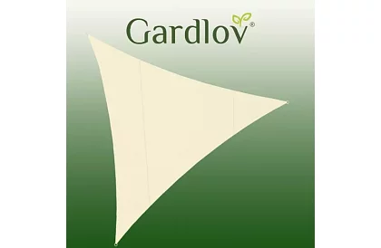 Stínící sluneční plachta trojúhelník 4 × 4 × 4 m – Béžová