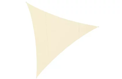 Stínící sluneční plachta trojúhelník 4 × 4 × 4 m – Béžová