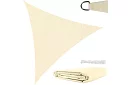 Stínící sluneční plachta trojúhelník 4 × 4 × 4 m – Béžová