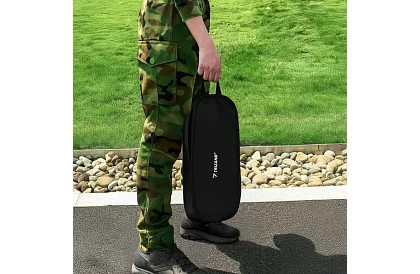 Skladacie kempingové kreslo do 120 kg – čierne