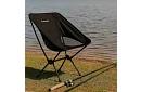 Skladacie kempingové kreslo do 120 kg – čierne