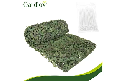 Vojenská maskovacia sieť 4 × 6 metrov + 100 sťahovacích pásikov