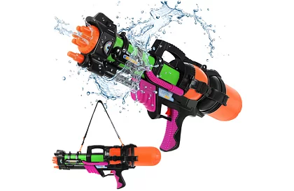 Vodná pištoľ 60 cm s nádržou 1,25 l – dostrel až 6 m