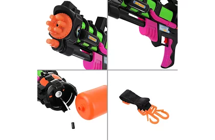 Vodná pištoľ 60 cm s nádržou 1,25 l – dostrel až 6 m