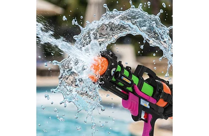 Vodná pištoľ 60 cm s nádržou 1,25 l – dostrel až 6 m