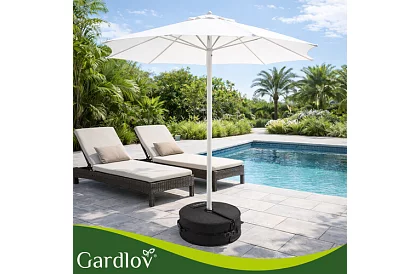 Závaží na slnečník 48 cm – plniteľné pieskom až 40 kg