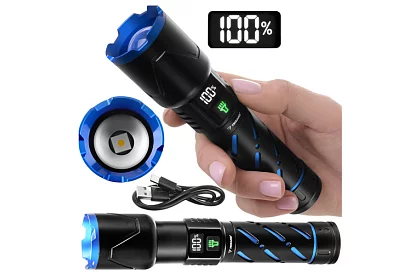 LED nabíjacia taktická svietidlo 800 lm, 5000 mAh