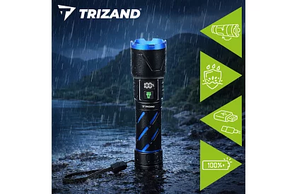 LED nabíjacia taktická svietidlo 800 lm, 5000 mAh