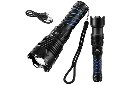 LED nabíjacia taktická svietidlo 1500 lm, 5000 mAh