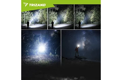 LED nabíjacia taktická svietidlo 1500 lm, 5000 mAh