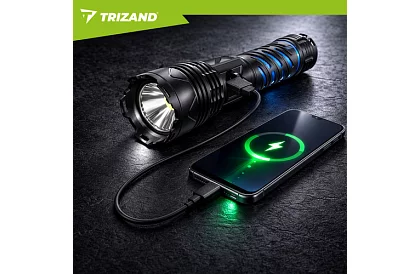 LED nabíjacia taktická svietidlo 1500 lm, 5000 mAh