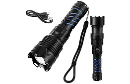 LED nabíjacia taktická svietidlo 1500 lm, 5000 mAh