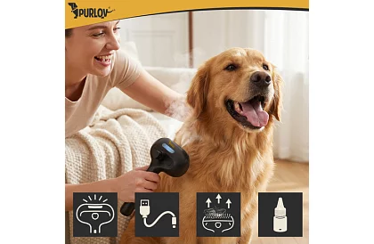 Elektrický parný vyčesávací kartáč – dobíjací