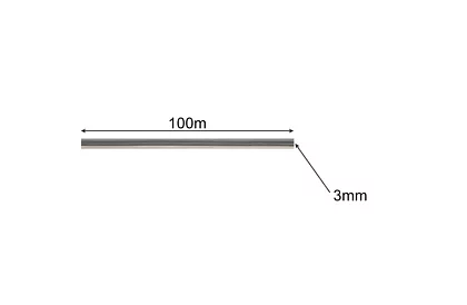 Žacia struna do krovinorezu 3 mm x 100 m - zosilnená, hranatá