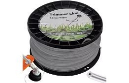 Žacia struna do krovinorezu 3 mm x 100 m - zosilnená, hranatá