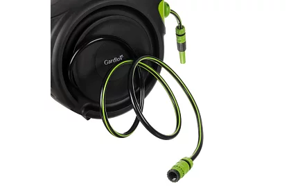 Nástenný naviják na hadice – bubon s hadicou 25 metrov