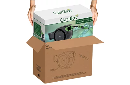 Nástenný naviják na hadice – bubon s hadicou 25 metrov