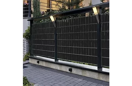 Stínící páska na plot čierna – panelová 450 g/m2 + klipy