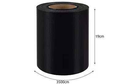 Stínící páska na plot čierna – panelová 450 g/m2 + klipy