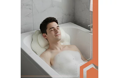 Relaxačný vankúš do vane 43x40 cm