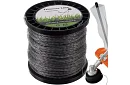 Žacia struna do krovinorezu 2,4 mm x 100 m - zosilnená, krútená