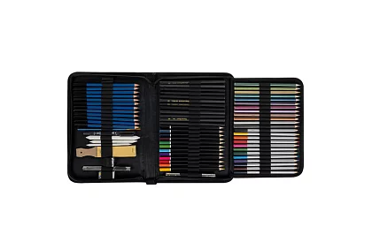 XXL Profesionálny set na skicovanie – 74 dielov v puzdre