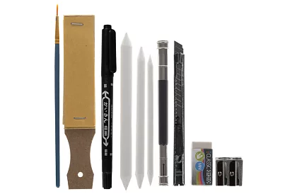 XXL Profesionálny set na skicovanie – 74 dielov v puzdre