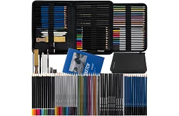 XXL Profesionálny set na skicovanie – 74 dielov v puzdre