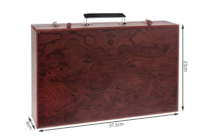 Sada na kreslenie v drevenej kufríku - 148 dielov