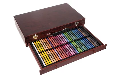Sada na kreslenie v drevenej kufríku - 148 dielov