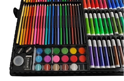 Veľká maliarska sada v kufri 288 ks