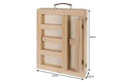 Umělecká maliarska súprava 45 kusov v drevenej schránke so stojanom