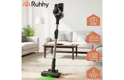 Bezdrôtový tyčový vysávač LunPro 400W, 35 kPa