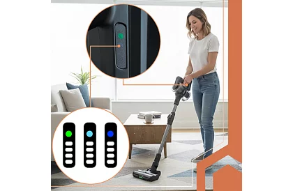 Bezdrôtový tyčový vysávač LunPro 400W, 35 kPa