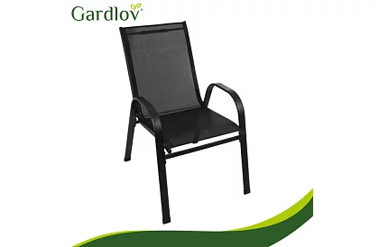 Záhradné kovové stoličky – 2 kusy v sade