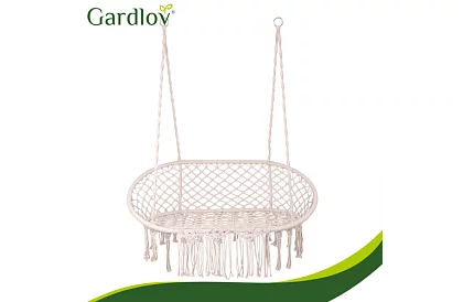 Záhradná dvojmiestna hojdačka s vankúšmi - do 300 kg