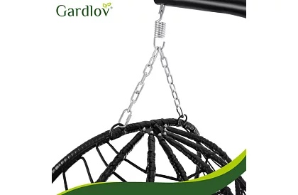 Záhradná hojdačka s vankúšom – závesné kreslo do 150 kg