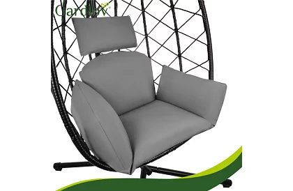 Záhradná hojdačka s vankúšom – závesné kreslo do 150 kg