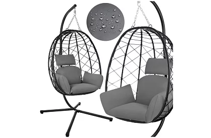 Záhradná hojdačka s vankúšom – závesné kreslo do 150 kg